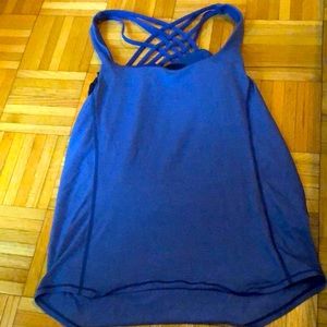 Blue Lululemon sports tank
